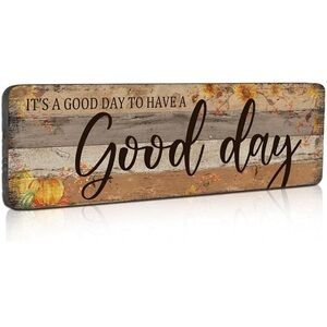 NWOT Farmhouse Decor It’s A Good Day to Have A Good Day Wall decor 16x5in
